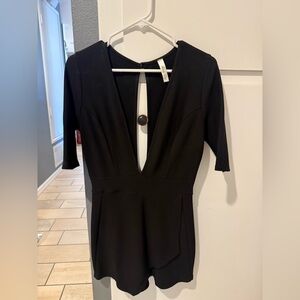 Lovely Day Elegant Black Romper